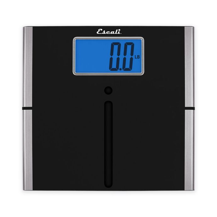 Ultra Slim Easy Read Digital Bath Scale in Black Bed Bath and Beyond