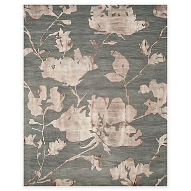 Safavieh Dip Dye Roses 8-Foot x 10-Foot Hand-Tufted Wool Area Rug in Grey/Beige. View a larger version of this product image.