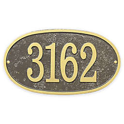 Whitehall Products Fast & Easy Oval House Numbers Plaque