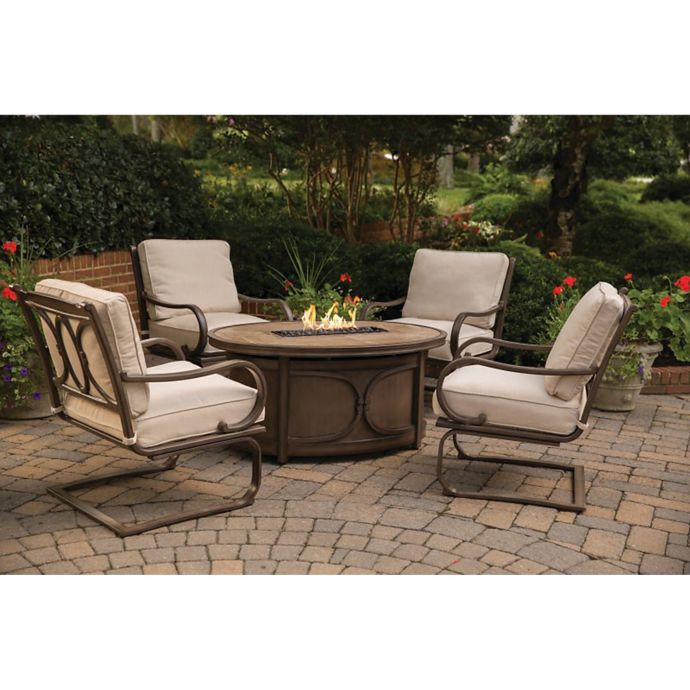 Agio Kendall 5 Piece Fire Pit Chat Set Bed Bath Beyond