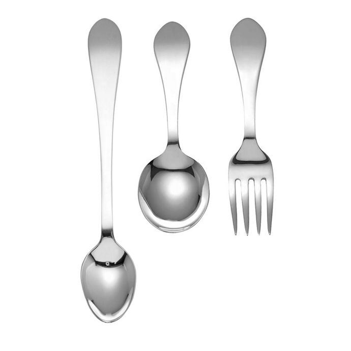 Reed & Barton Pointed Antique Sterling Silver Baby Flatware Collection