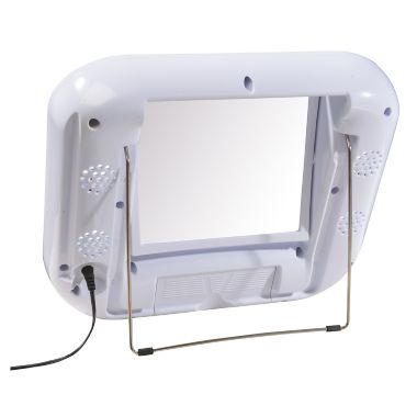 Sharper Image&reg; LED Lighted Makeup Mirror with Bluetooth. View a larger version of this product image.