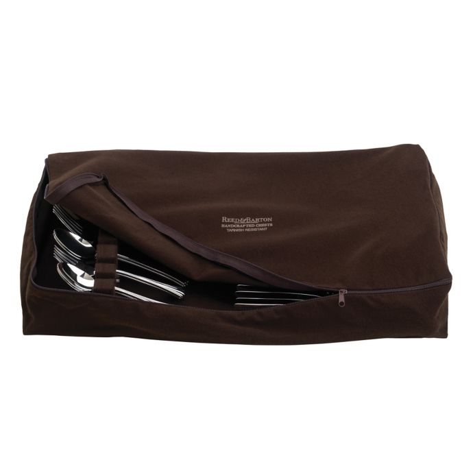 Reed & Barton Zippered Flatware Drawer Liner in Brown Bed Bath & Beyond