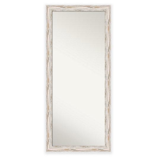 Alternate image 1 for 29-Inch x 65-Inch Alexandria Floor Mirror in Distressed White