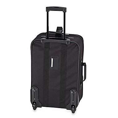Geoffrey Beene 21-Inch Softside Expandable Carry-On Suitcase in Black/Grey. View a larger version of this product image.