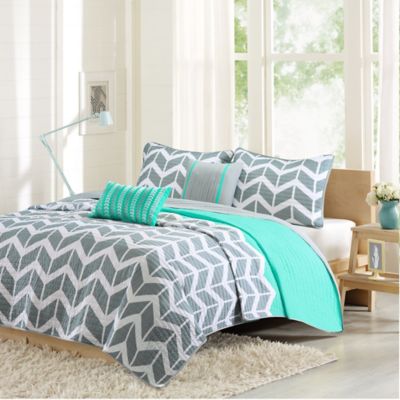 teal bed linen