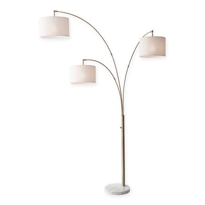 Adesso Bowery 3 Arm Arc Floor Lamp Bed Bath And Beyond Canada