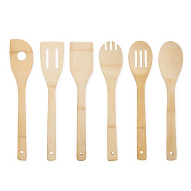 Totally Bamboo&reg; 6-Piece Bamboo Utensil Set. View a larger version of this product image.