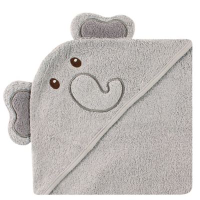 Baby Vision&reg; Luvable Friends&reg; Elephant Embroidery Hooded Towel