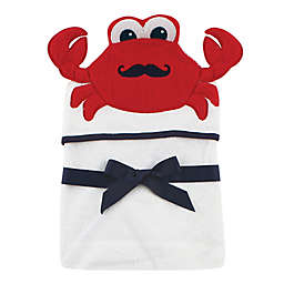 Baby Vision® Hudson Baby® Crab Hooded Towel in White