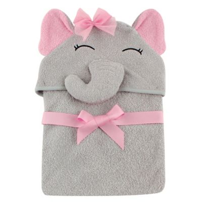 Baby Vision&reg; Hudson Baby&reg; Elephant Hooded Towel in Grey