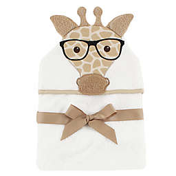 Baby Vision® Hudson Baby® Nerdy Giraffe Hooded Towel