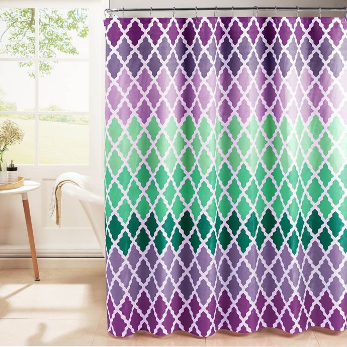 Gateway Lattice Shower Curtain With Rings Bed Bath Beyond