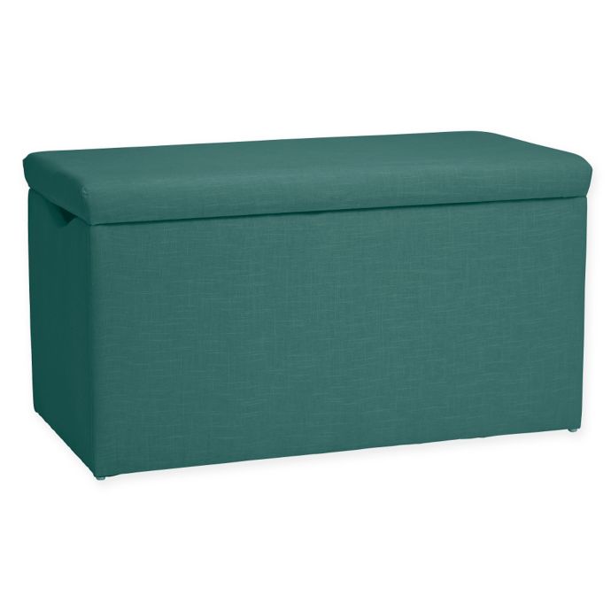 Skyline Furniture Skylar Storage Bench In Linen Laguna