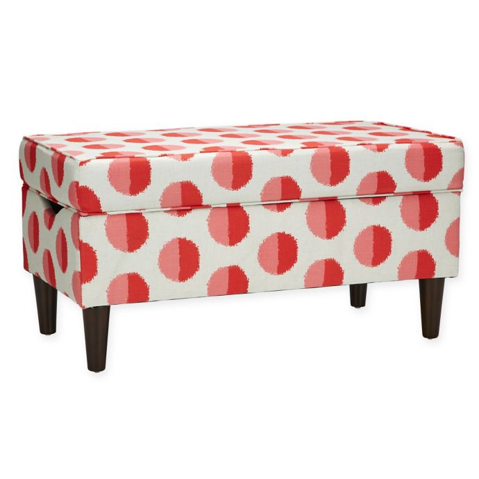 Skyline Furniture Katy Storage Bench In Margot Flamingo Buybuy Baby