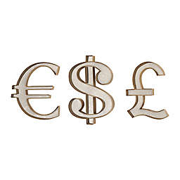 Sterling Industries Currency 12-Inch x 14-Inch Wall Art (Set of 3)
