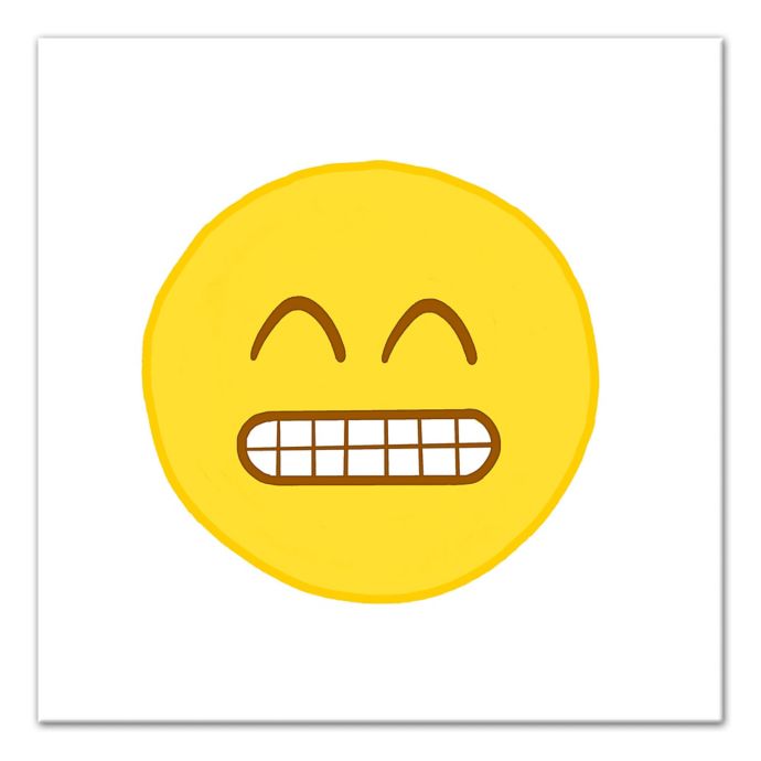 Grinning Emoji Canvas Wall Art Bed Bath And Beyond Canada