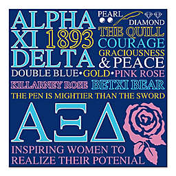 Apha Xi Delta 16-Inch Square Canvas Wall Art