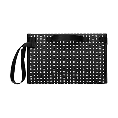 Petunia Pickle Bottom Geometric Nimble Diaper Clutch in Black. View a larger version of this product image.