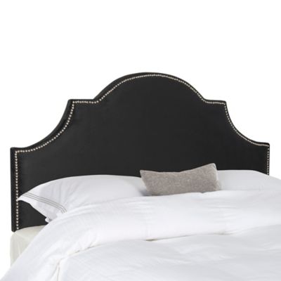 Safavieh Hallmar Headboard in Black Velvet