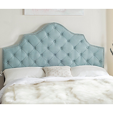 Safavieh Arebelle Tufted King Headboard in Sky Blue. View a larger version of this product image.
