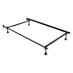 MetalCrest Classic Twin/Full Bed Frame with Glides in Black