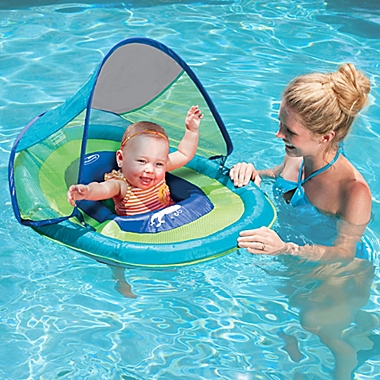 SwimWays Sun Shade Spring Float in Whale. View a larger version of this product image.