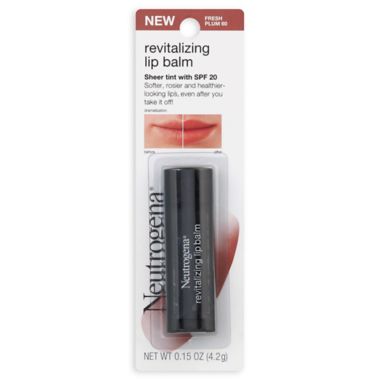 Neutrogena&reg; .15 oz. Revitalizing Lip Balm SPF 20 in Fresh Plum 60. View a larger version of this product image.