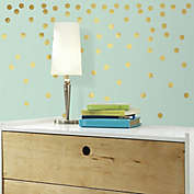 Gold Confetti Dots Peel and Stick Wall Decals