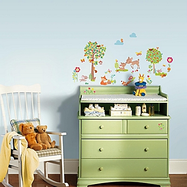 RoomMates&reg; Woodland Creatures Peel and Stick Wall Decals (Set of 39). View a larger version of this product image.