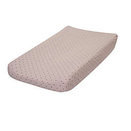 Go Mama Go Designs® Classic Cotton Dot Changing Pad Cover in Pink/Chocolate