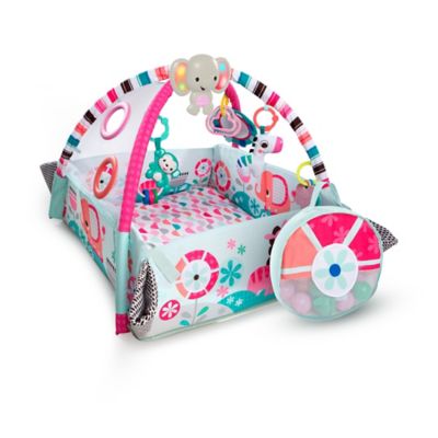 bright starts baby walker pink