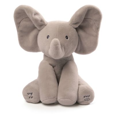 GUND&reg; Flappy the Elephant Animated Plush Toy in Grey