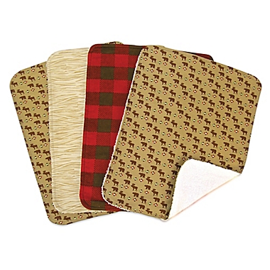 Trend Lab&reg; 4-Pack Northwoods Burp Cloths. View a larger version of this product image.