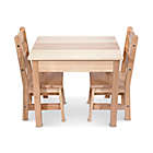 Alternate image 2 for Melissa and Doug&reg; Wooden 3-Piece Table and Chair Set