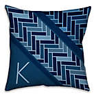 Alternate image 0 for Tiled Pattern Square Throw Pillow in Navy