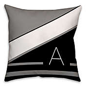 Mono Chevron 18-Inch Square Throw Pillow in Black/White