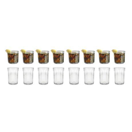 Working Glass Tumblers 16 PC Set Luminarc 
