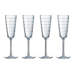 Cristal D'Arques' Iroko Champagne Flutes (Set of 4)