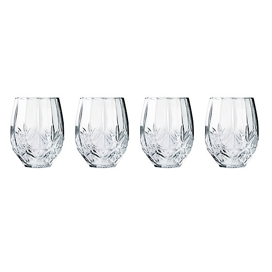 Luminarc 15 Ounce Stemless Wine Glasses Boxed Set PACK OF 2 12 Count NEW