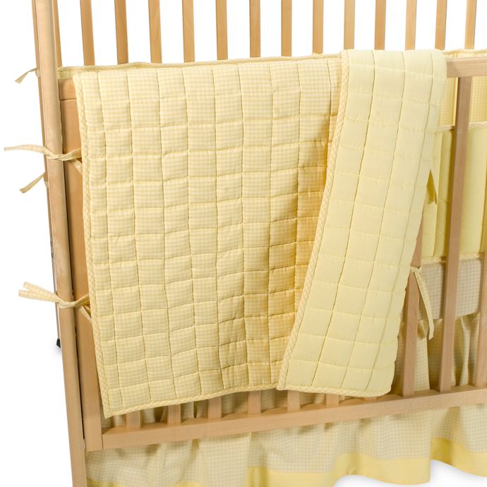 Tadpolesbaby Yellow Gingham Coverlet Buybuy Baby