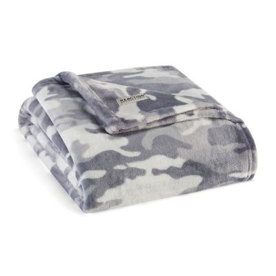 CAMOUFLAGE ARMY REVERSIBLE LIGHT BLANKET FLANNEL VERY SOFTY AND WARM KING SIZE