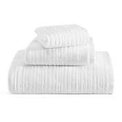 Kenneth Cole REACTION Brooks Quick Dry 3-Piece Towel Set in White