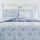 Alternate image 1 for Laura Ashley Nina 5-Piece Reversible Twin Comforter Set in Powder Blue