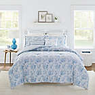 Alternate image 0 for Laura Ashley Nina 5-Piece Reversible Twin Comforter Set in Powder Blue