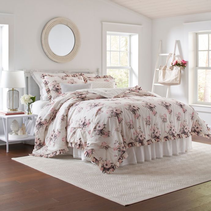 Laura Ashley® Viola 3Piece Comforter Set Bed Bath and Beyond Canada