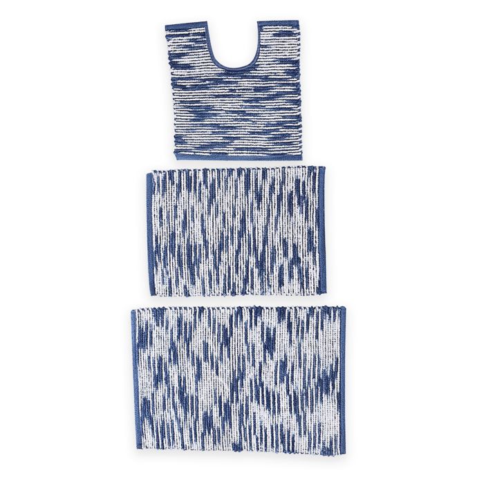 Stax Space Dye 3Piece Cotton Bath Rug Set Bed Bath & Beyond