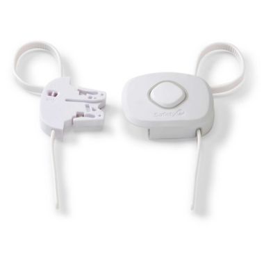 Safety 1st OutSmart Flex Lock With Decoy Button in White. View a larger version of this product image.