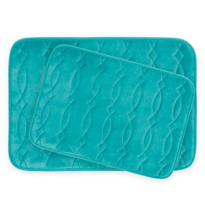 Bounce Comfort Grecian Memory Foam 2Piece Bath Mats Bed Bath & Beyond