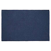 Nestwell&trade; 20&quot; x 33&quot; Basketweave Jacquard Bath Rug in Navy